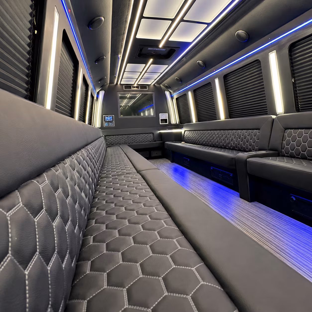 eastvale party bus rental interior